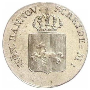 Аверс монеты Королевство Ганновер, 4 пфеннига, 1838-1842