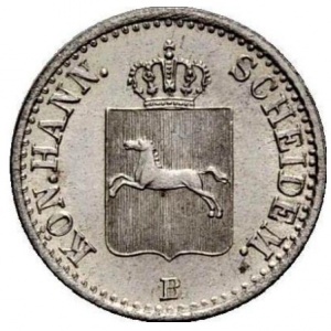 Аверс монеты Королевство Ганновер, 6 пфеннигов, 1843-1846