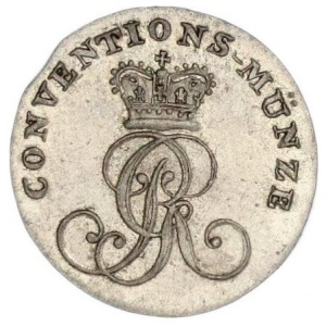 Аверс монеты Королевство Ганновер, 1 мариенгрош, 1816-1818