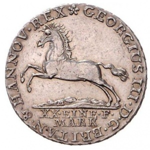 Аверс монеты Королевство Ганновер, 16 грошей, 1820