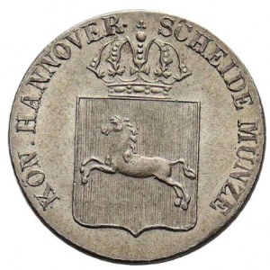 Аверс монеты Королевство Ганновер, 1/24 талера, 1838-1846