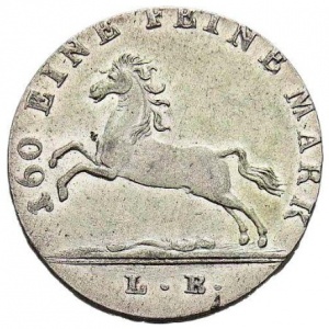 Аверс монеты Королевство Ганновер, ¹⁄₁₂ талера, 1822-1824