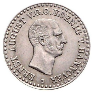 Аверс монеты Королевство Ганновер, ¹⁄₁₂ талера, 1838-1840