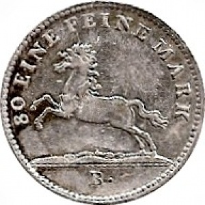 Аверс монеты Королевство Ганновер, ⅙ талера, 1821