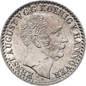 Аверс монеты Королевство Ганновер, ⅙ талера, 1841