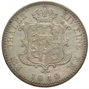 Реверс монеты Королевство Ганновер, 1 талер, 1840
