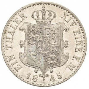 Реверс монеты Королевство Ганновер, 1 талер, 1842-1849