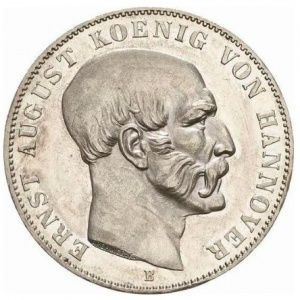 Аверс монеты Королевство Ганновер, 1 талер, 1849-1851