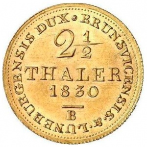 Реверс монеты Королевство Ганновер, 2½ талера, 1821-1830