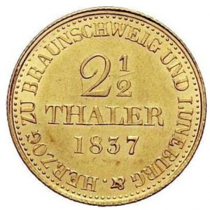 Реверс монеты Королевство Ганновер, 2½ талера, 1836-1837