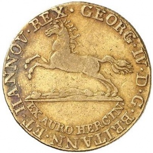 Аверс монеты Королевство Ганновер, 5 талеров, 1821
