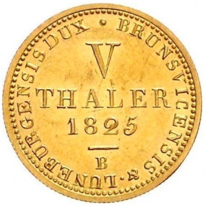 Реверс монеты Королевство Ганновер, 5 талеров, 1821-1830