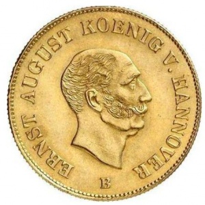 Аверс монеты Королевство Ганновер, 5 талеров, 1845-1848