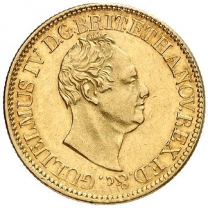 Аверс монеты Королевство Ганновер, 10 талеров, 1832
