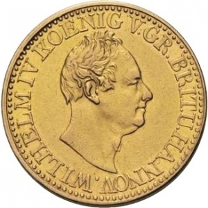 Аверс монеты Королевство Ганновер, 10 талеров, 1833