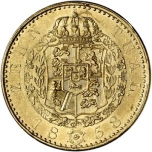 Реверс монеты Королевство Ганновер, 10 талеров, 1837-1838