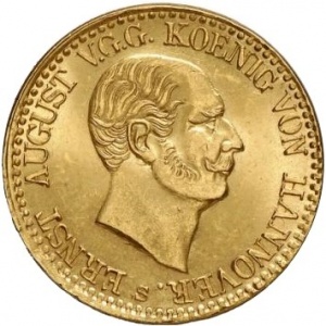 Аверс монеты Королевство Ганновер, 10 талеров, 1839