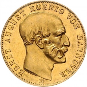 Аверс монеты Королевство Ганновер, 10 талеров, 1849-1851