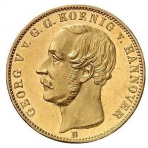 Аверс монеты Королевство Ганновер, 10 талеров, 1853-1856