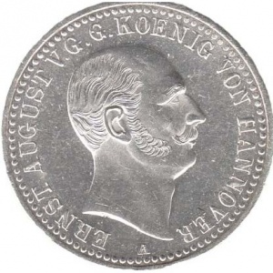 Аверс монеты Королевство Ганновер, 1 талер, 1839, Визит короля на Монетный Двор Клаусталя