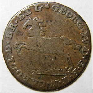 Аверс монеты Герцогство Брауншвейг, 1 пфенниг, 1820