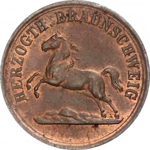 Аверс монеты Герцогство Брауншвейг, 2 пфеннига, 1859-1860