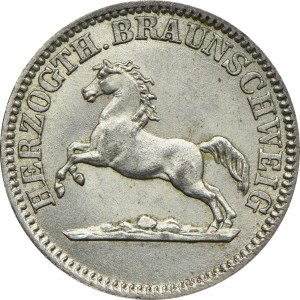Аверс монеты Герцогство Брауншвейг, 1 грош, 1857-1860