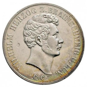 Аверс монеты Герцогство Брауншвейг, 2 талера, 1842-1850