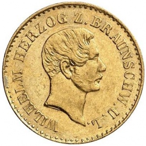 Аверс монеты Герцогство Брауншвейг, 2½ талера, 1851
