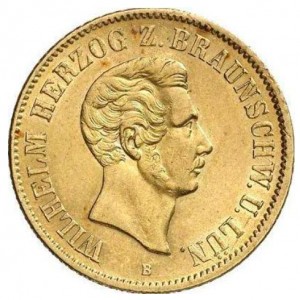 Аверс монеты Герцогство Брауншвейг, 10 талеров, 1853-1857