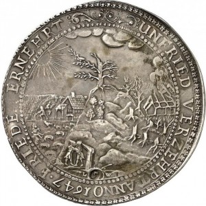 Реверс монеты Герцогство Брауншвейг, 5 талеров, 1647