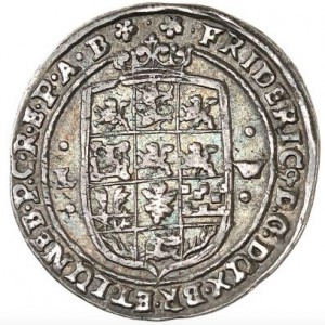 Аверс монеты Герцогство Брауншвейг, ⅛ талера, 1643, Смерть Маргариты, сестры Фридриха IV.