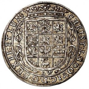 Аверс монеты Герцогство Брауншвейг, ⅛ талера, 1665, Смерть Кристиана Людвига