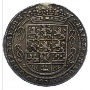 Аверс монеты Герцогство Брауншвейг, ¼ талера, 1665, Смерть Кристиана Людвига