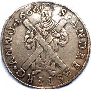 Реверс монеты Герцогство Брауншвейг, ½ талера, 1666-1671
