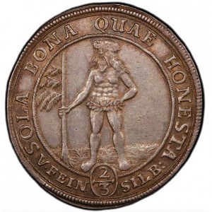 Реверс монеты Герцогство Брауншвейг, ⅔ талера, 1680-1693