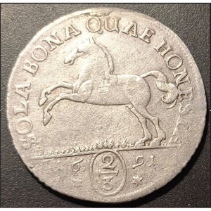 Реверс монеты Герцогство Брауншвейг, ⅔ талера, 1690-1692