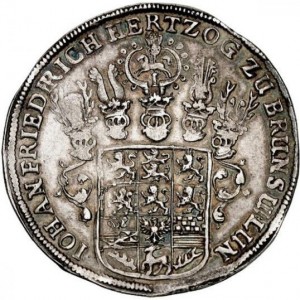 Аверс монеты Герцогство Брауншвейг, 1 талер, 1665-1667