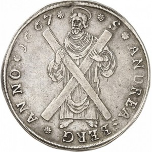 Реверс монеты Герцогство Брауншвейг, 1 талер, 1666-1669