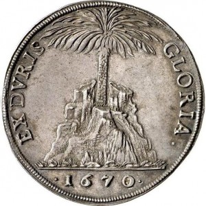 Реверс монеты Герцогство Брауншвейг, 1 талер, 1666-1671