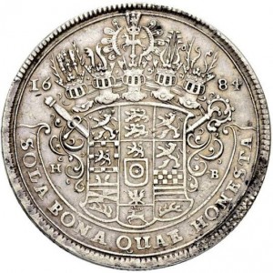 Реверс монеты Герцогство Брауншвейг, 1 талер, 1684