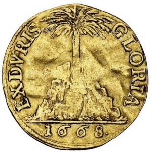 Реверс монеты Герцогство Брауншвейг, 1 дукат, 1668