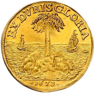 Реверс монеты Герцогство Брауншвейг, 1 дукат, 1673-1679