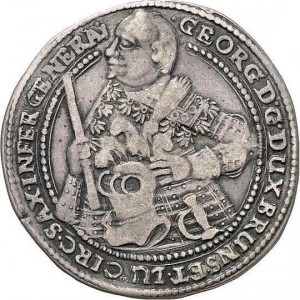 Аверс монеты Герцогство Брауншвейг, ½ талера, 1641, Смерть Георга