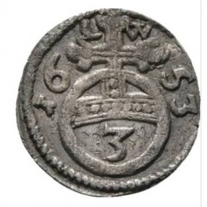 Реверс монеты Герцогство Брауншвейг, 3 пфеннига, 1650-1656
