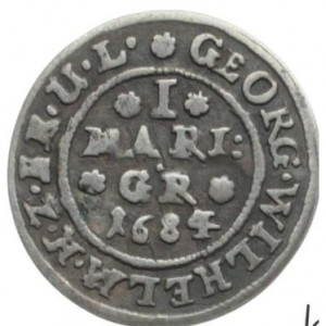 Реверс монеты Герцогство Брауншвейг, 1 мариенгрош, 1676-1685