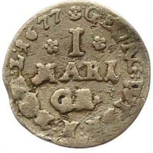 Реверс монеты Герцогство Брауншвейг, 1 мариенгрош, 1677-1680