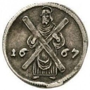 Аверс монеты Герцогство Брауншвейг, 3 пфеннига, 1667-1674