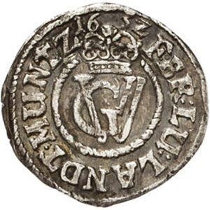 Аверс монеты Герцогство Брауншвейг, 1 мариенгрош, 1652-1657