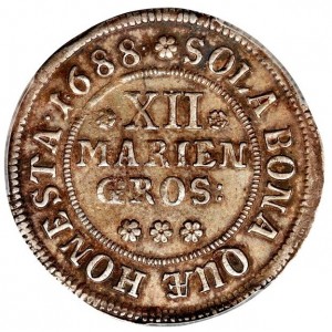 Реверс монеты Герцогство Брауншвейг, 12 мариенгрошей, 1680-1692